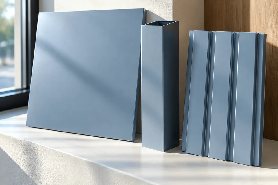 Flat, narrow and recessed components compared in the same light