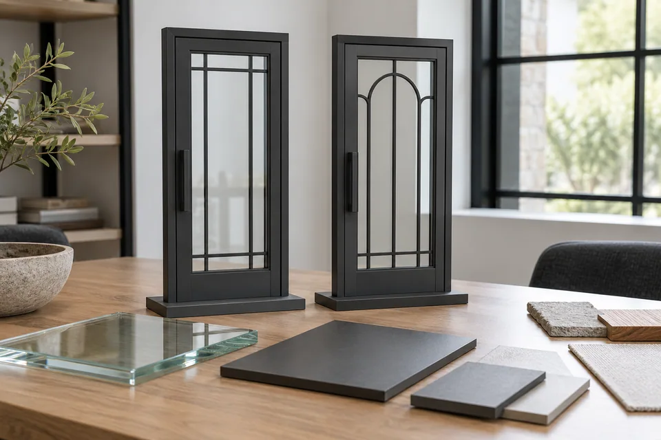Iron door configurations and order review materials